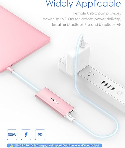 Miniatura 4 de LENTION Hub multipuerto USB-C con salida HDMI 4K, 4 USB 3.0, carga tipo C compatible con MacBook Pro 2023-2016, nuevo Mac Air & Surface, Chromebook,