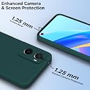 Pikkme Oppo A76 / Oppo A96 / Oppo A36 Back Cover Soft Matte Liquid Silicone TPU | Camera Protection | Shockproof Slim Back Case for Oppo A76 / Oppo A96 / Oppo A36 (Green) gallery image