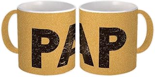 Haiti Toussaint Airport Port-au-Prince PAP : Gift Mug Airline Travel Pilot - Gold Glitter