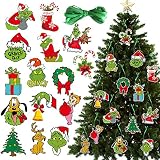 Christmas Tree Ornaments 15PCS Christmas Tree Decorations Paper Hanging Ornament Holiday Xmas Orname