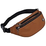 Fanny Packs for Men and Women, Waterproof Sports Waist Pack Bag for Travel Hiking Running Hands-free