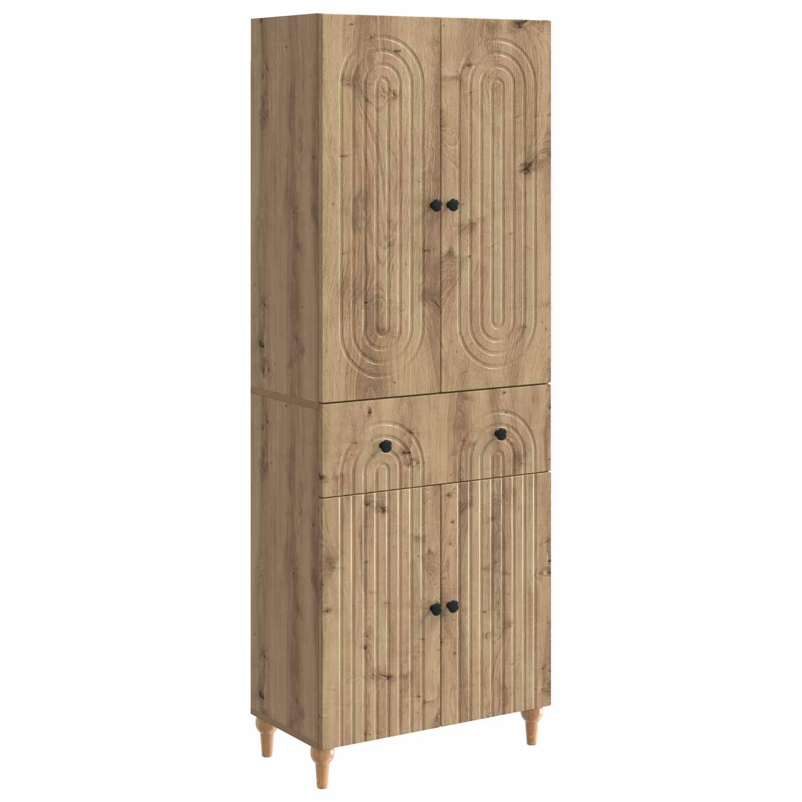 Armarios de madera de 2 piezas de 66 cm de ancho organizador de salon