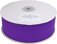 Vista 21 de Homeford Cinta de grogrén sólido, 50 yardas (3/8 pulgadas, coral)