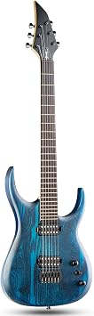 MSM6 6-String Solid Body Electric Guitar, Heavy Metal Guitar Blue