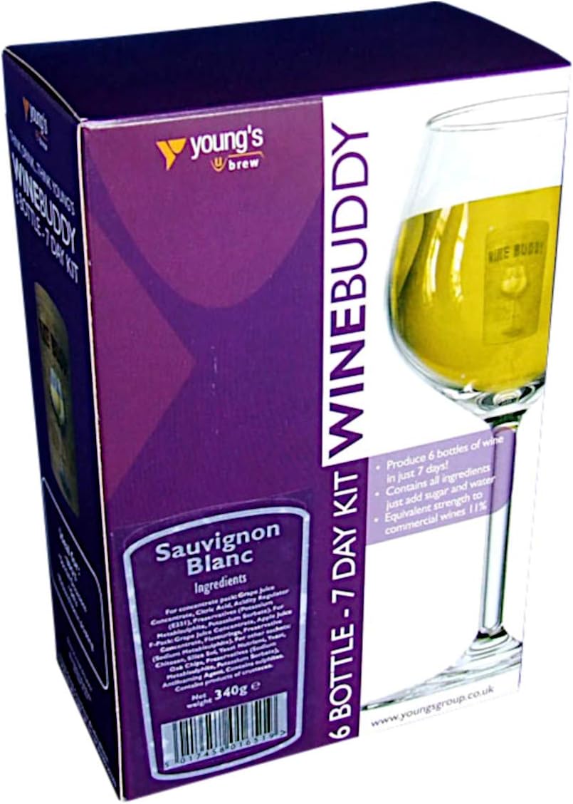 Home Brew & Wine Making - Winebuddy 6 Bottle White Wine Refill - Sauvignon Blanc Ingredient Kit