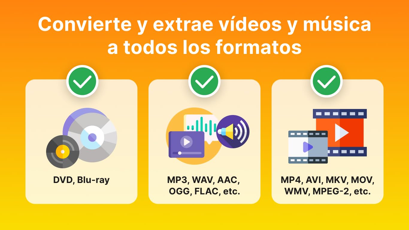 Nero MP4 Converter | Video Converter | Convertir DVD a Mp3 | Audio Converter Software | Vídeo: MP4, MPEG, VOB, DAT | Audio: MP3, WAV, FLAC, MP2 | licencia ilimitada | 1 PC | Windows 11 / 10 / 8 / 7