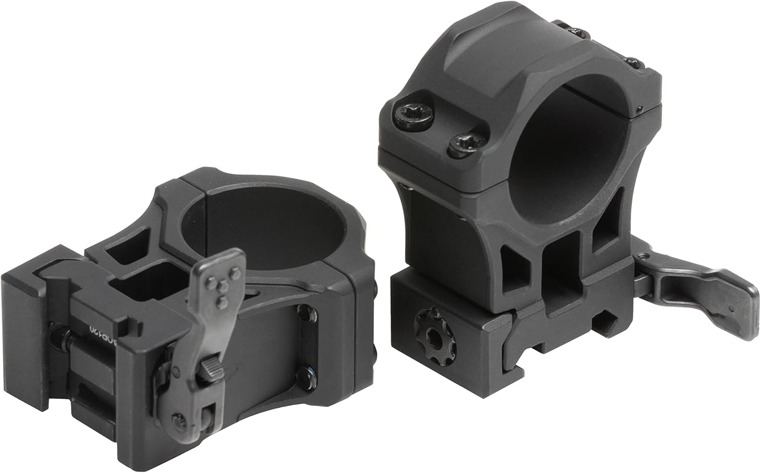 UTG ACCU-SYNC QR 1" High Profile Scope Rings, Picatinny, Black