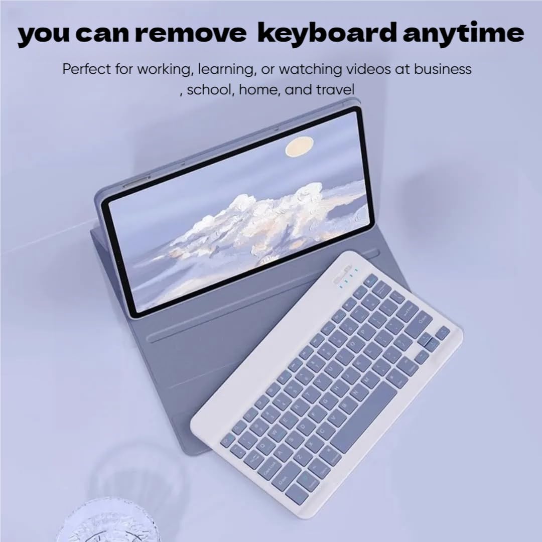 Keyboard Case for Lenovo Tab M11 2024 Model (TB330FU/TB330XU), Slim Flip Case with Magnetically Detachable Candy Color Keyboard for Lenovo Tab M11 11-inch, Pink