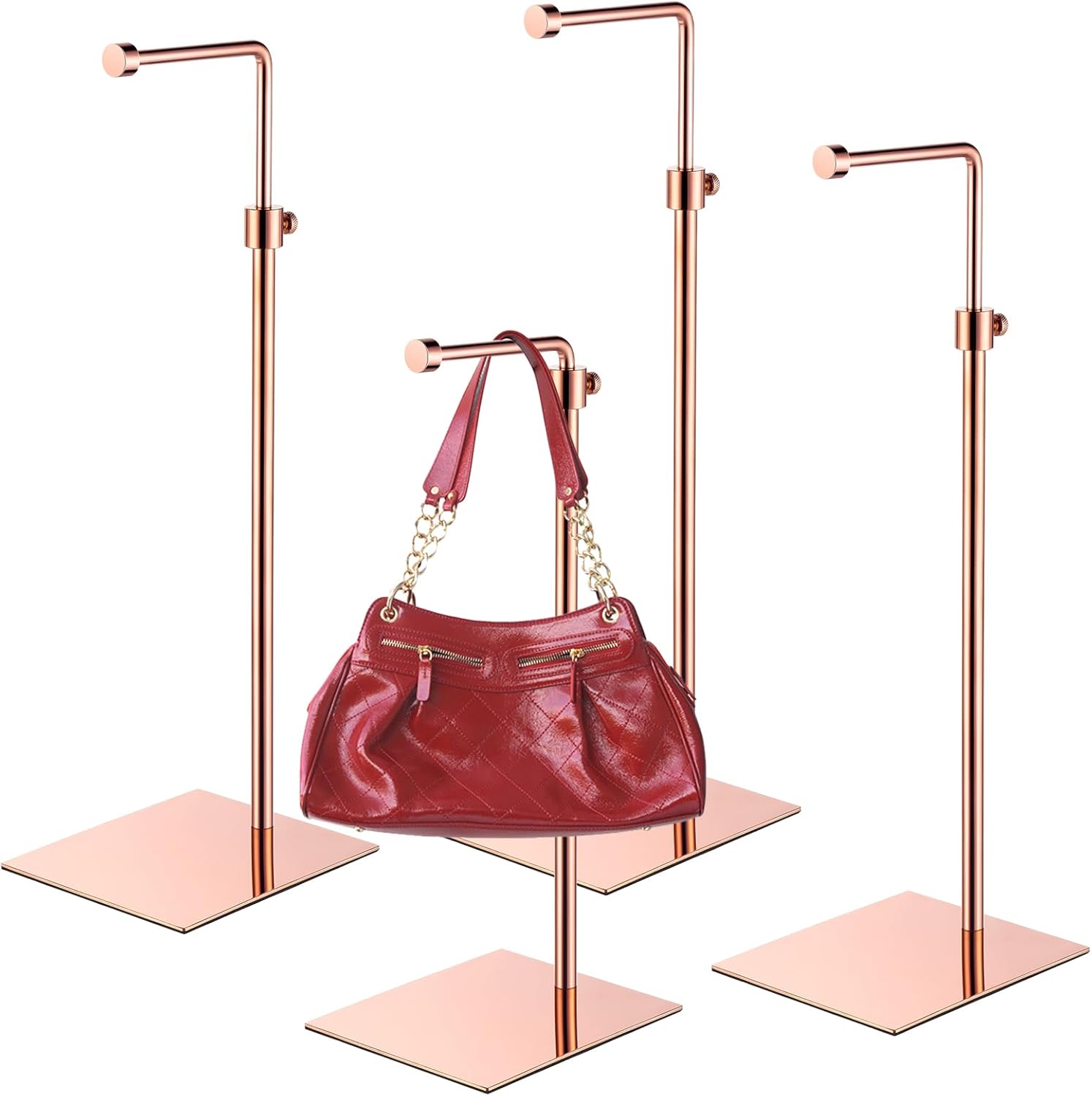 Leinuosen 4 Pcs Purse Display Stand Adjustable Height