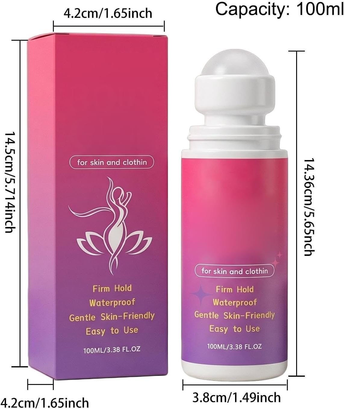 Dancer Fashion Adhesive, Long-Lasting Body Glues, Water Soluble Skin Fastener, Apparel Support Gel, Secure Clothing Attachment, Washable Fashion Accessory