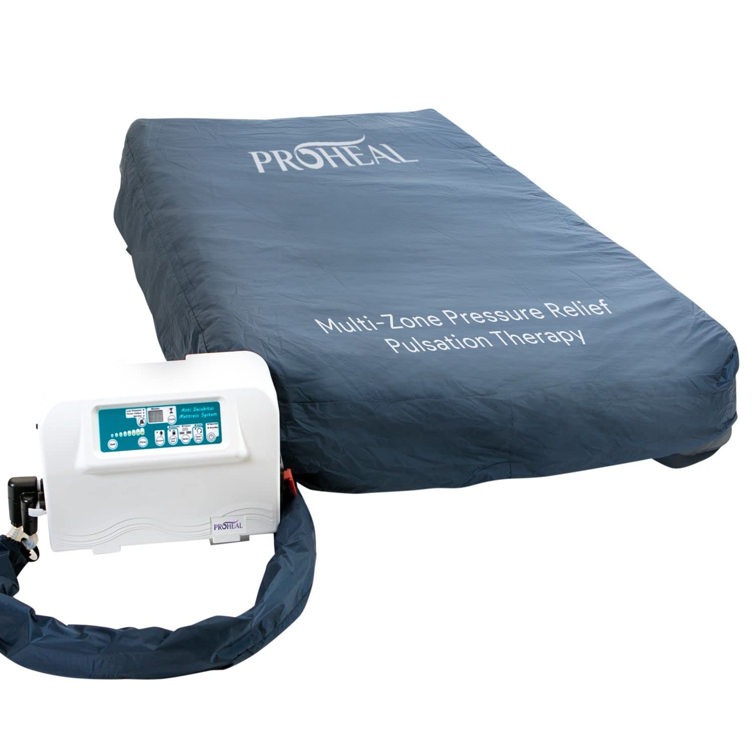 Bariatric Low Air Loss Alternating Pressure Mattress - 60” x 80” x 8”- Cell On Cell Base - Pressure Mattress for Bed Sores with True Low Air Loss and Pulsation - Stages I-IV