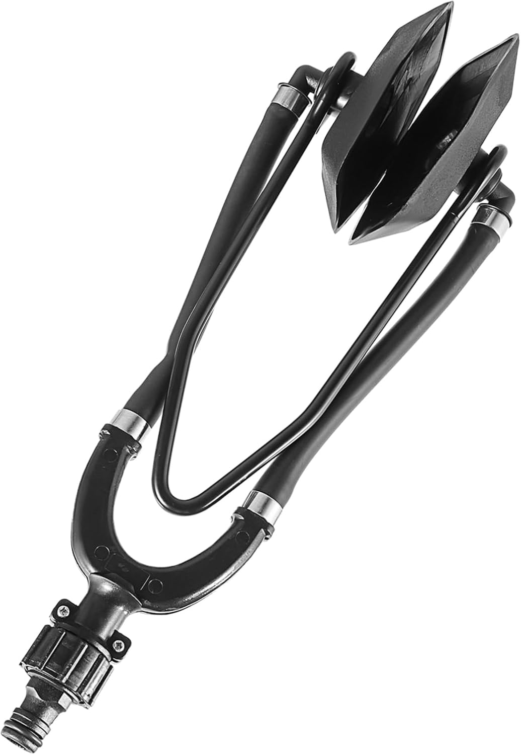 Mikinona Boat Outboard Motor Flusher Cleaner Tool Dual Water Feed Flusher for Engine Maintenance Compatible with Standard Garden Hose Essential Motor Cleaning Accessories