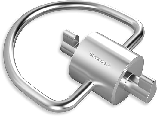 Buck HVAC Multi Key Tool for 410A & R22 Refrigerants, Tamper Resistant 2-in-1 Tool for Installing & Removing Refrigerant HVAC Locking Caps - Durable, Ergonomic, & Compact Design for Easy Use (2 Bits)