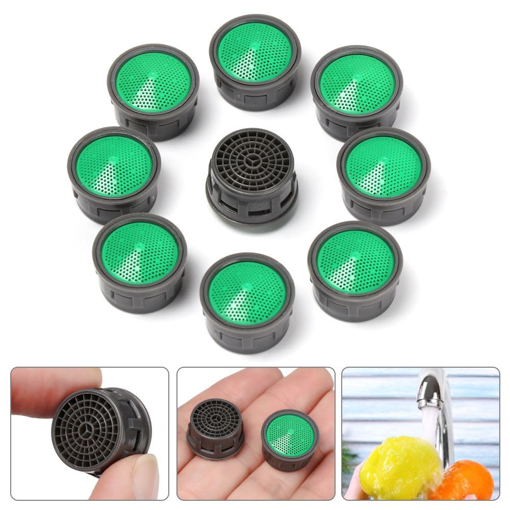 Adaptador de ahorro de agua (1/2/5 piezas), rosca hembra, aireador de grifo, boquilla, filtro, burbujeador, núcleo interior, accesorio de repuesto, adaptador de ahorro de agua, 50 piezas