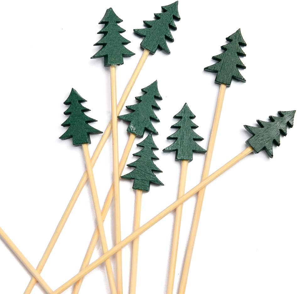 Christmas Tree Appetizer or Sandwich Picks/Drink Stirrers - Christmas Skewers - 4 3/4" - 100ct