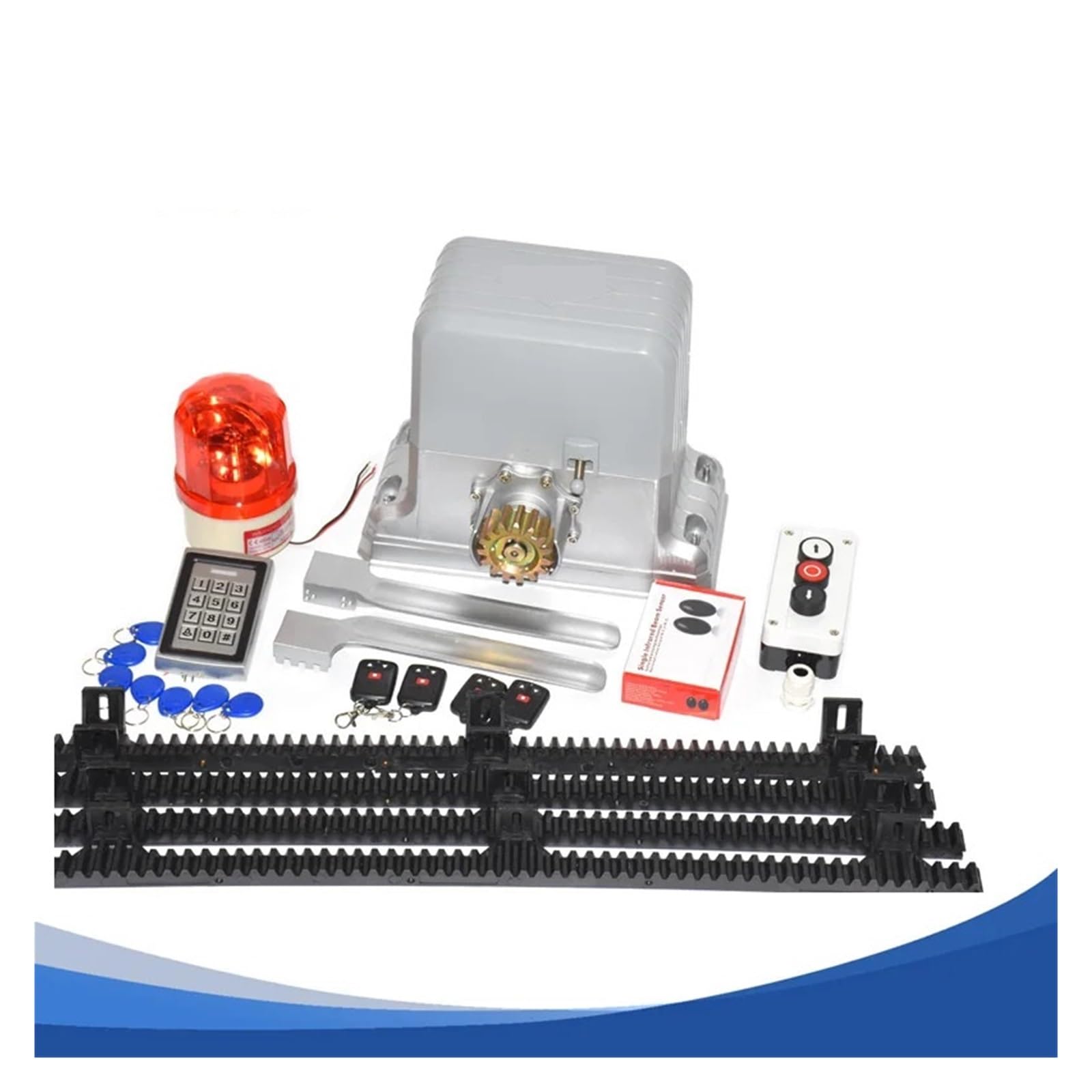 Automatyczne Samozamykacze, Heavy Duty KMP202 1800KG elektryczna brama przesuwna silnik do otwierania drzwi GSM bramy z nylonowym stojakiem szynowym 4 m lub 5(Kit 12)