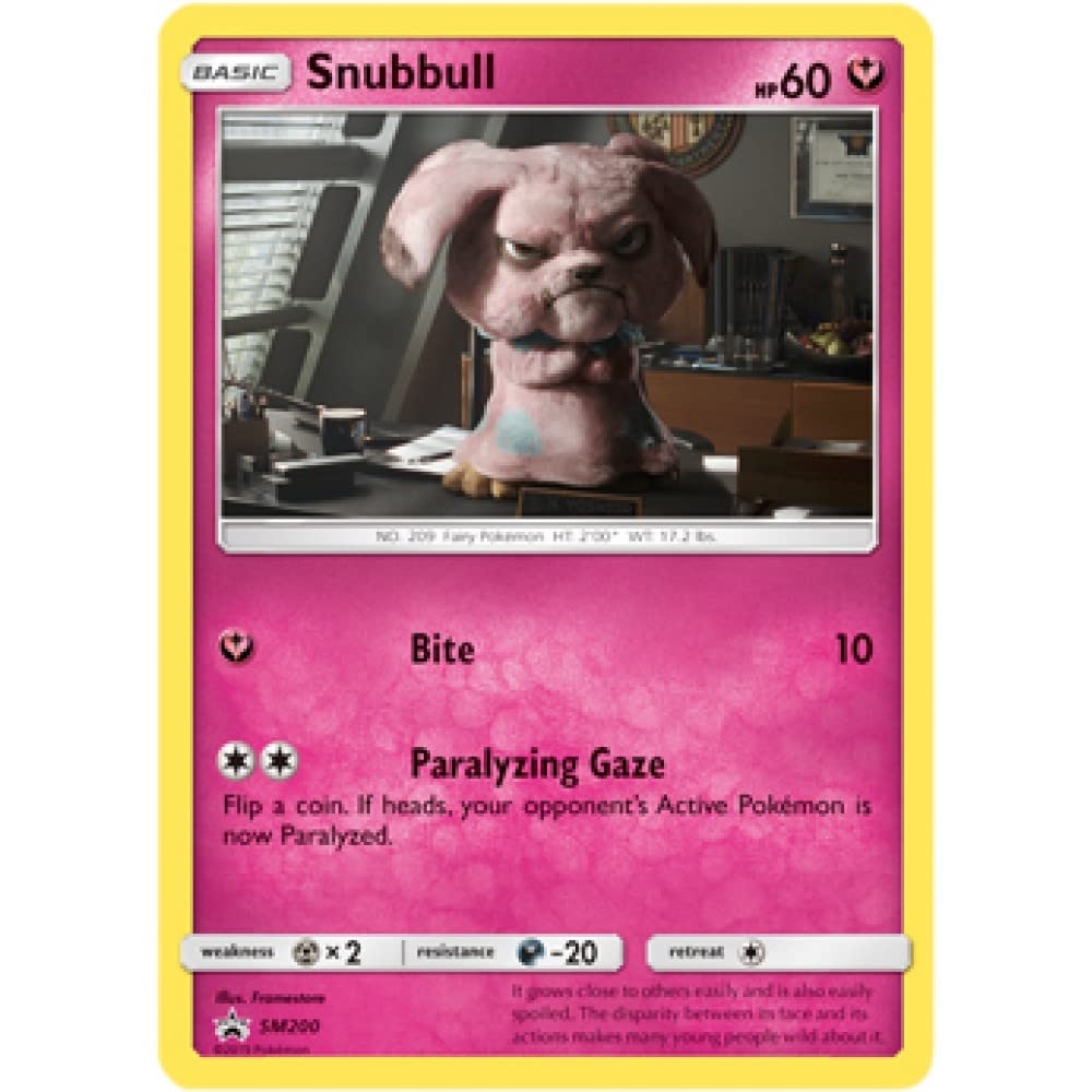 snubbull pokemon card detective pikachu Snubbull 15/18 Holo Common Detective Pikachu Pokemon Card