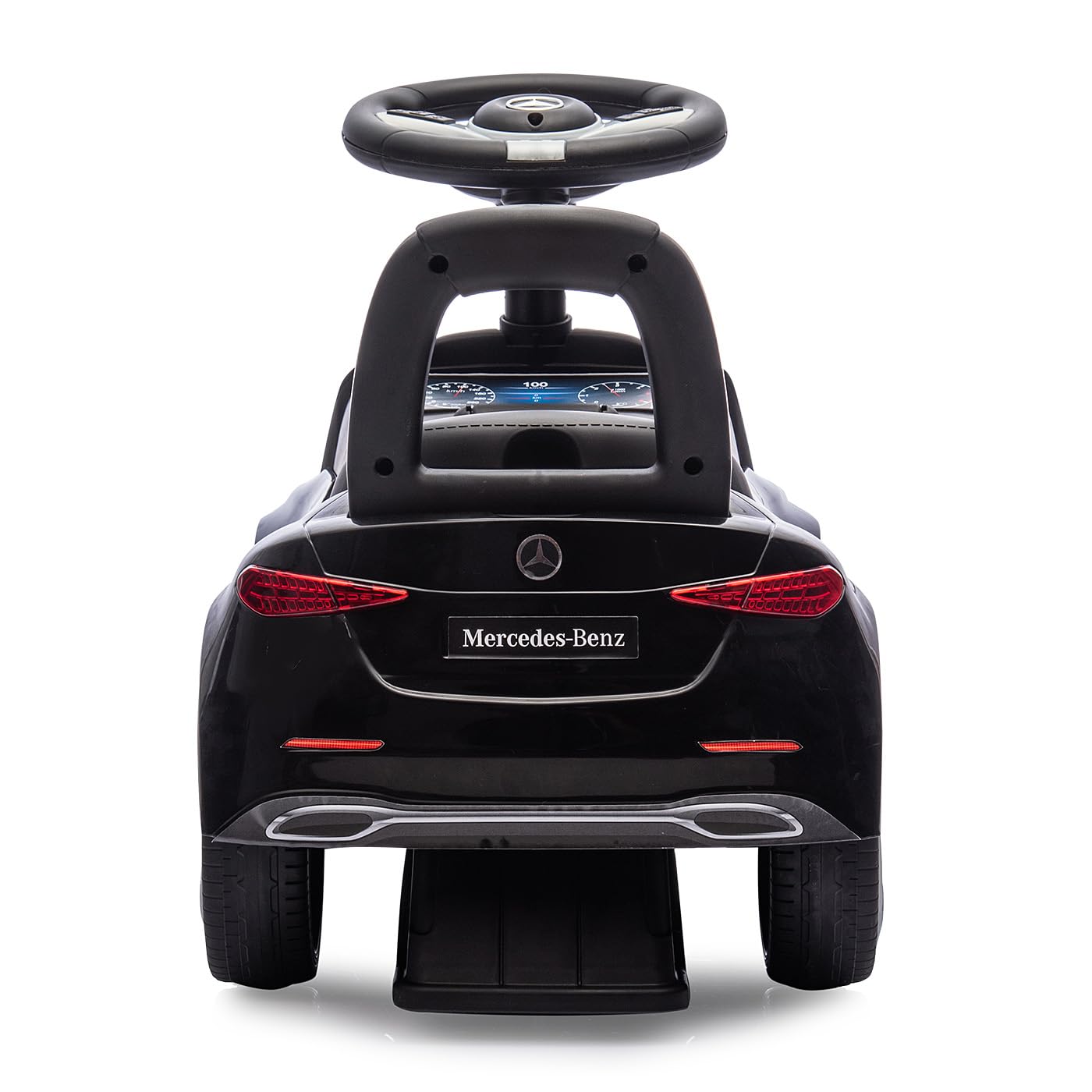 JAMARA 464032 Toboggan Mercedes-Benz Classe C – Voiture Glissante, véhicule pour Enfant intérieur et extérieur, Jouet de Voiture, Cadeau pour Enfants, Protection Anti-basculement, Coffre, klaxon