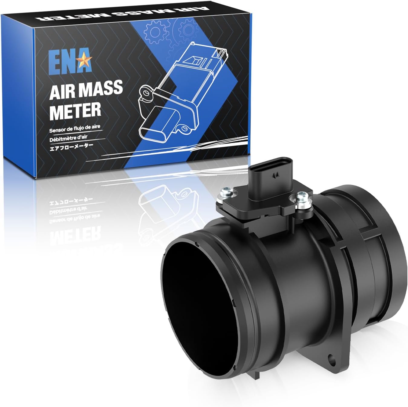 ENA Mass Air Flow Sensor Meter MAF Compatible with Audi A4 A5 A6 Q3 Quattro Volkswagen VW Eos Jetta 2010 2011 2012 2013 2014 2015 2016 Replacement for 06J906461D 245-1282 MAS0402 MAF0116