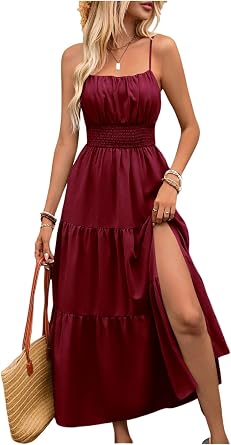 BEAUDRM Womens Summer Maxi Dresses Boho Dresses Beach Vacation Sundresses | Fall Wedding Guest Dress, Summer Dresses for Women, Vacation Summer Outfits, Flowy Dresses