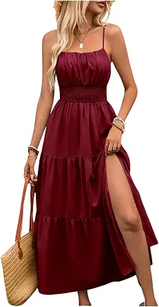 Women's Summer Maxi Dress Boho Beach Sundress