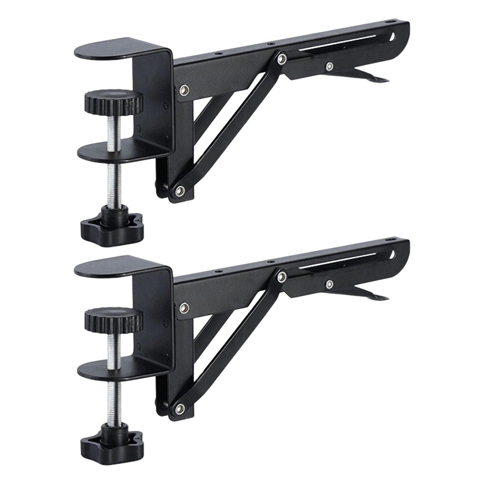 FASHIONMYDAY Under Desktop Mouse Keyboard Tray Clamp Metal for Computer Elbow Support for 1-5cm Thickness| Home Improvement|Hardware|Shelf Brackets & Supports-image-18