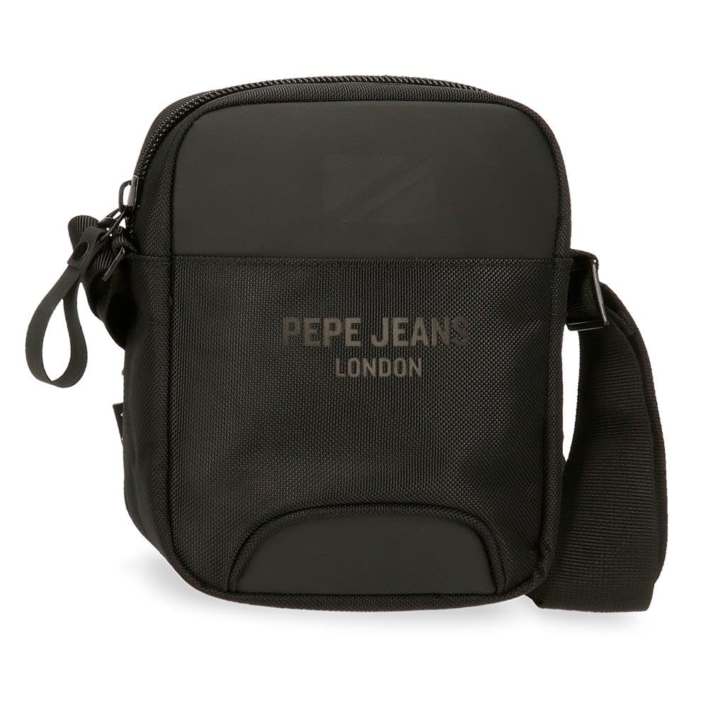 Pepe Jeans Bromley Bandolera Pequeña Negro 15x19,​5x6 cms Poliéster