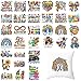 HTVSTD Autism Puzzle Iron on Transfers 32 Sheets DTF Transfers Ready to Press Rainbow Color Iron on Decals for T-Shirts Puzzles Heat Transfer Vinyl Be Kind Iron on Decals for DIY Patches Decals