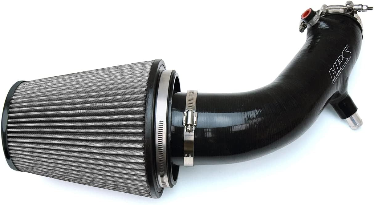 HPS Performance Black Shortram Air Intake Kit Cool Ram Compatible for 2000-2005 Honda S2000 AP1 2.0L AP2 2.2L Throttle Cable, 827-620WB