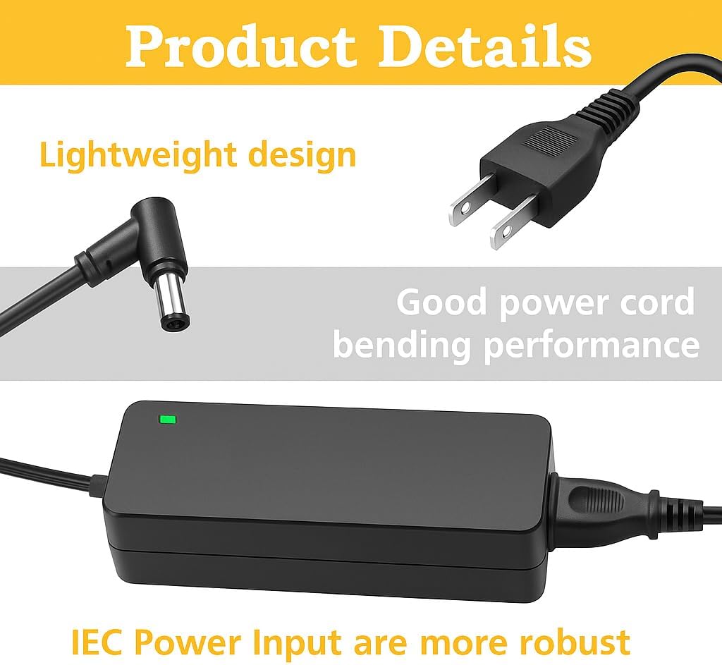 19V AC DC Adapter Power Supply for ScanSnap iX1300 Compact Wireless or USB Double-Sided Color Document, Photo & Receipt Scanner P3805A PA03805-B105 PA03805-B001 B005 PA03805-K962 Cord Charger