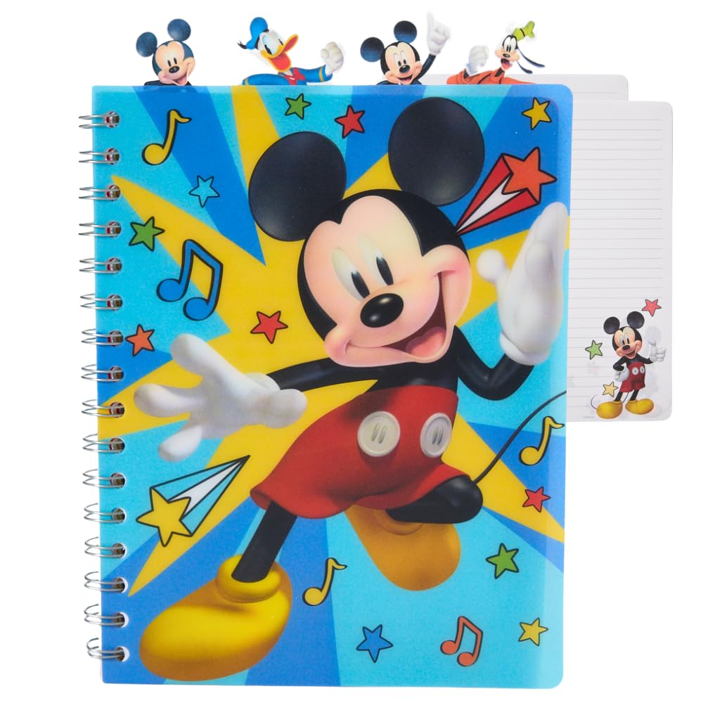 Amazon.com : Disney Mickey Mouse Journal Notebook, Spiral