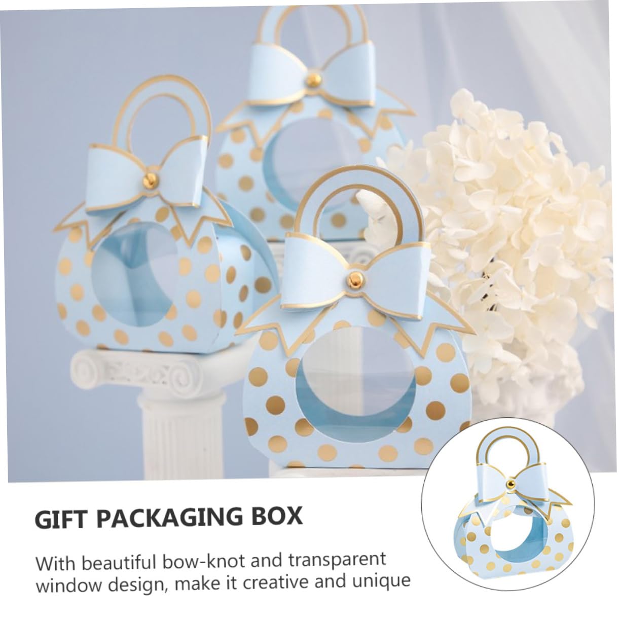 OATIPHO 50stücke Geschenkverpackungsboxen Aus Hochwertigem Material Für Süßigkeiten Snacks Und Kleine Geschenke Für Hochzeiten Partys Und Mehr Mit Transparentem Sichtfenster Und Praktische