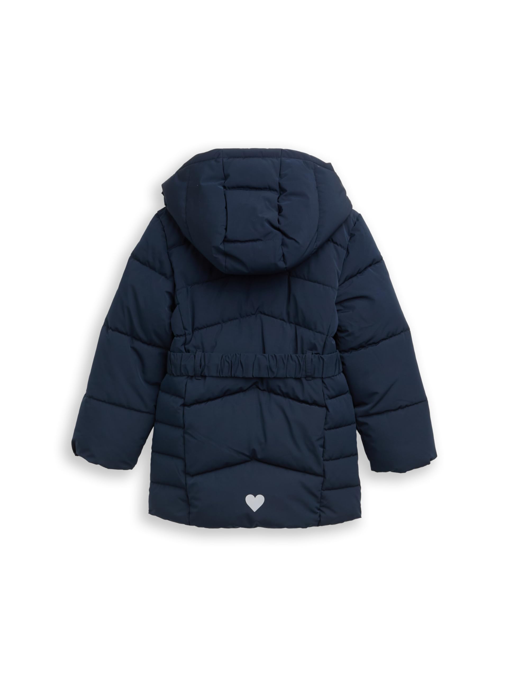 TOM TAILOR Mädchen 1047606 Kinder Puffer-Mantel mit Gürtel (1er Pack)