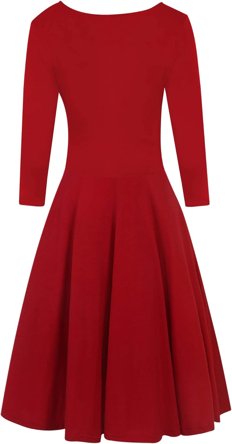oxiuly Women's V-Neck Maternity Nursing Stretchy Casual Dresses Elegant Tea Dress OX233