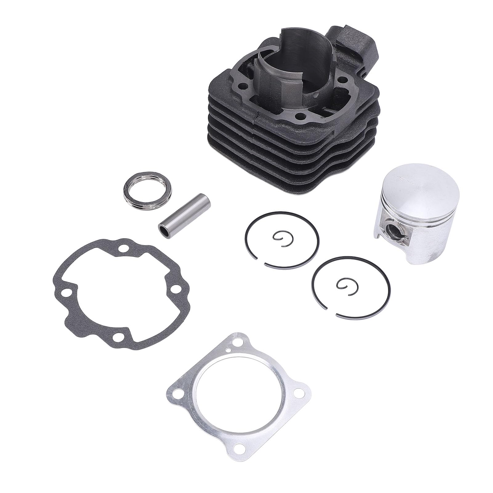 Kit Cilindro Big Bore 70 Pistoni Ad Alte Prestazioni Fasce Elastiche Clip Set di Teste per Motori Verticali Raffreddati Ad Aria Trekker TKR Riders Metallo