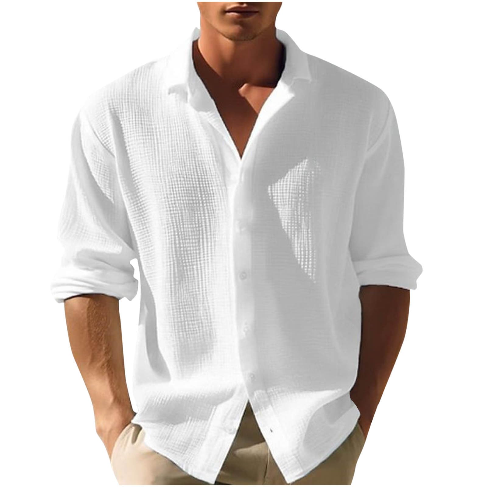 Mens Sweater Long Sleeve Sweaters for Men Lapel Casual Button down Vintage Knit Cardigans Sweaters Fall Warm Shirts