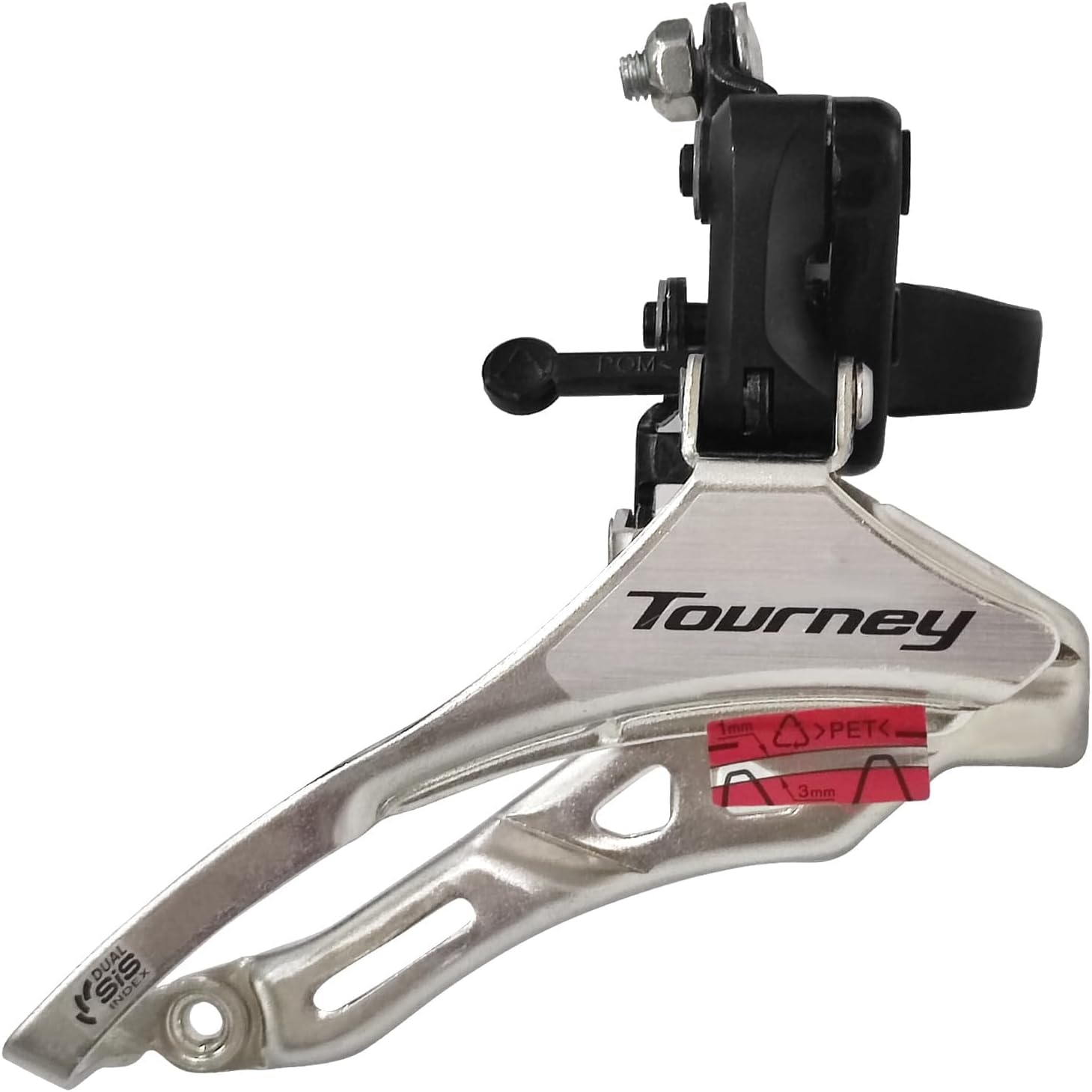 Bicycle Front Derailleur FD-TY300 3 x 6/7 Speed Up/Down Swing, Bike Derailleur 3 Speed with Adjust Clamp Size 31.8mm 34.9mm for Mountain Bike Road Bicycle