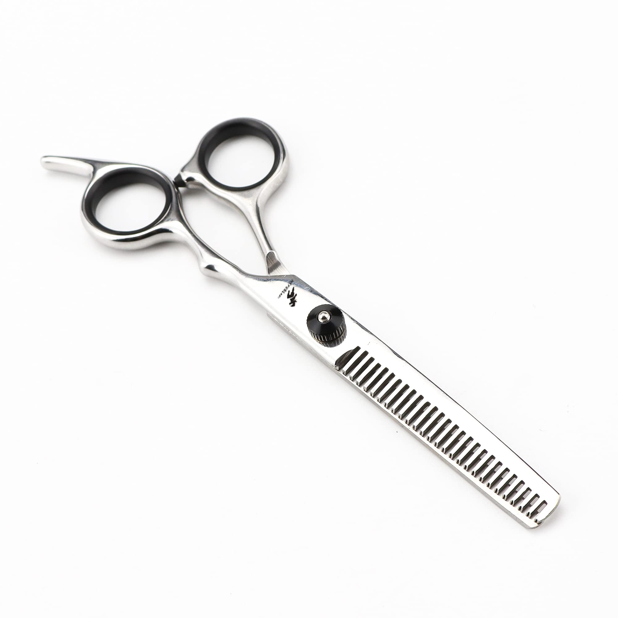 Nepurlson 6.0 Thinning Scissors 6.0/7.0Inch Pet Grooming Scissors Stainless Steel Cats And Dogs Hair Seam Scissors Up And Down Curved Scissors Sharp Haircut Pet Tool Set (6.0 Thinning Scissors)