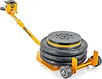 Macaco Pneumático Automotivo TPM10 The Black Tools – Tipo Bolsa Jacaré 3 Gomos, 3 Toneladas, Profissional