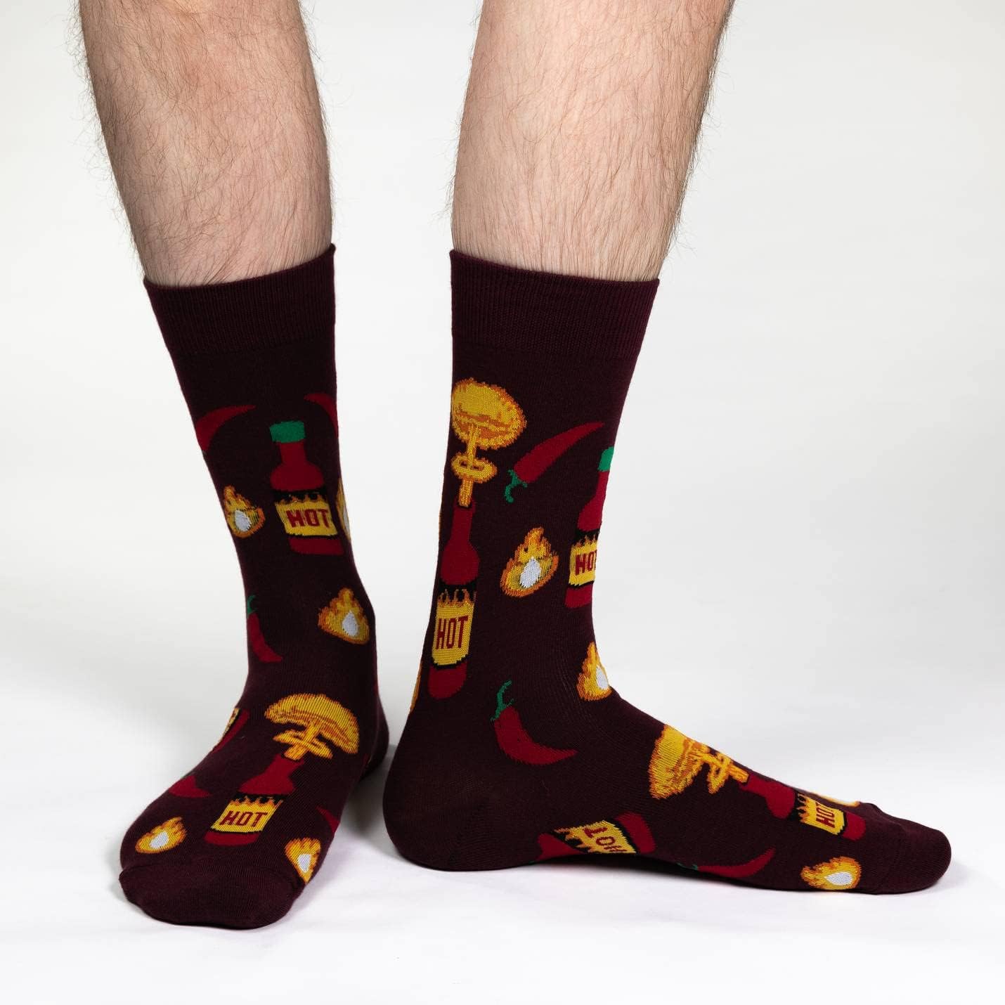 Good Luck Sock Men's Hot Sauce Socks, Big & Tall, Shoe Size 13-17 - Image 2