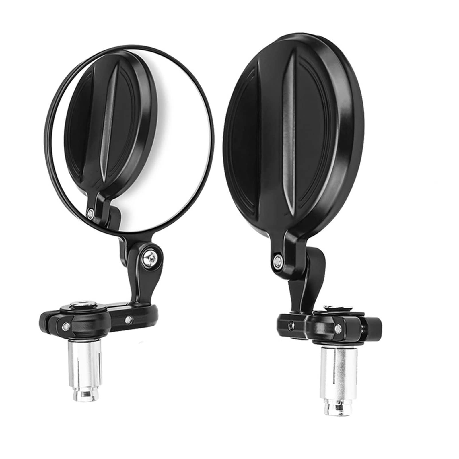 Motorrad Spiegel Für Für For MT07 Für For MT09 Für R1 Für R3 Für CB125R Für CBF125 Für Z900 Für Z750 Roller Fahrrad Spiegel Rückspiegel (Farbe : Bundle 2)
