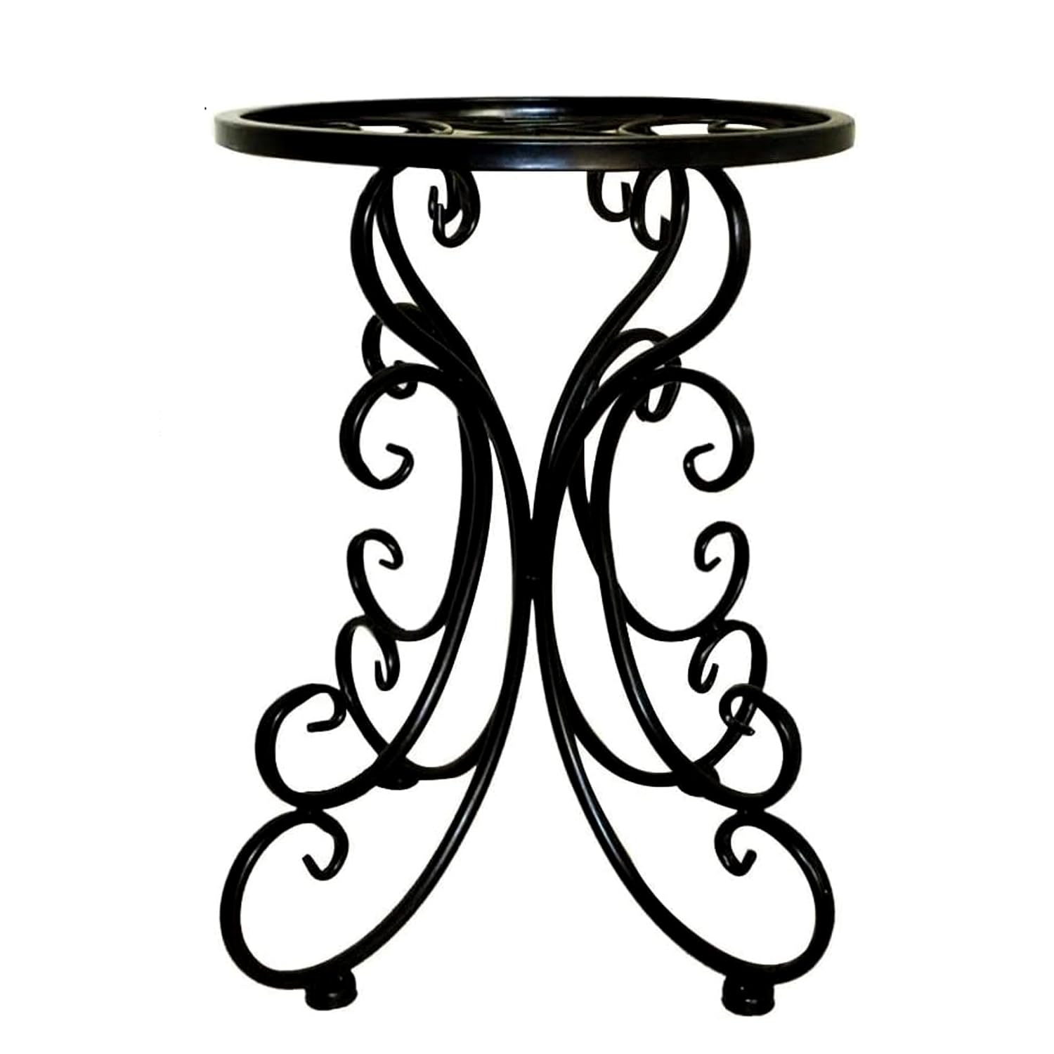 MANSHAMART® Rustproof Metal Plant Stand Heavy Duty Plants Holder Outdoor Indoor, Wrought Iron Flower Planter Pot Stand, Corner Gardening Stand , Wrought iron Plants stand (Black) (B0CV4J6PRX) Amazon Price History, Amazon Price Tracker
