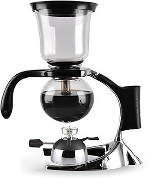 KEuLen Cafetera Sifón, Sifón Cafetera, Cafetera de sifón de Vidrio al vacío de Estilo japonés, 3 Tazas, de sobremesa, 500 ml, for café o té0