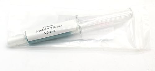 Miniatura 9 de TMAX 0.2 micras 50% concentración 80,000 grano 0.18 oz pasta de lapeado de diamante compuesto de pulido jeringa final final para joyas, metal,