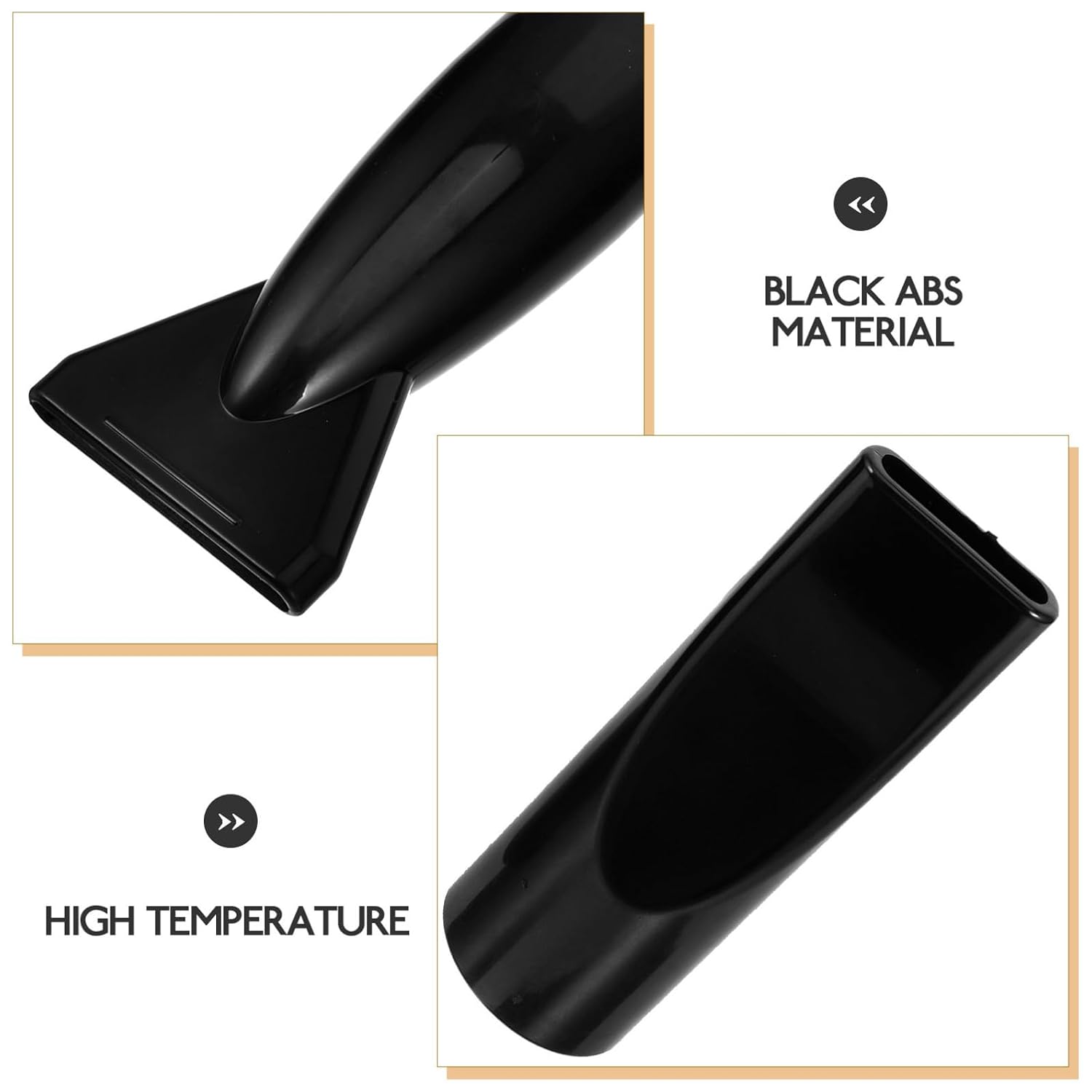 PRETYZOOM 3pcs Reusable High Temperature Resistant Abs Hair Dryer Nozzle Attachment for Hair Styling Suitable for Hose Diameter 4.2cm and Pet Grooming