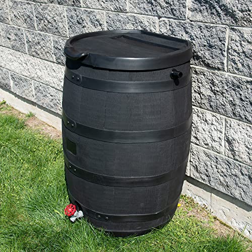 Rts Companies Inc 551400300A8081 Rts Home Accents Polyethylene Premium Flat Back Eco Rain Barrel thumb #4