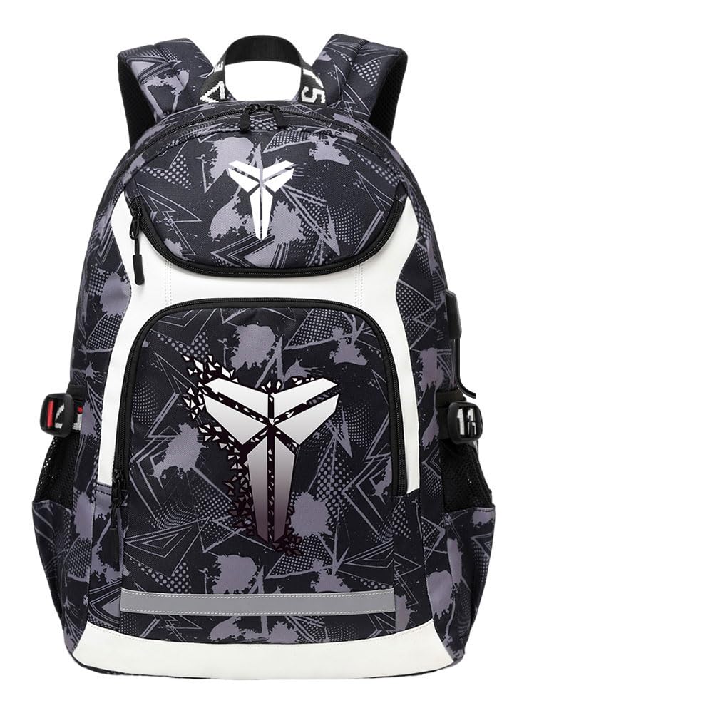 Sac à dos ordinateur portable grande capacité imprimé Kobes pour étudiants et garçons - 8