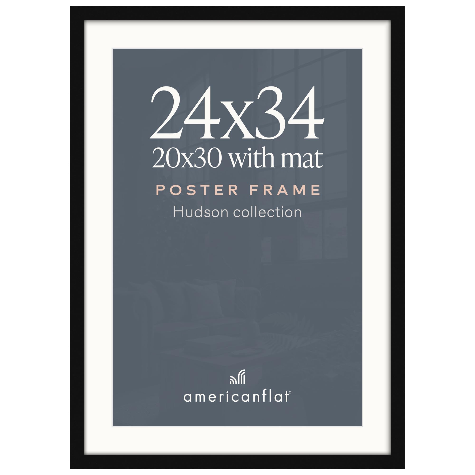 Amazon.com - Americanflat 24x34 Poster Frame - Matted to 20x30