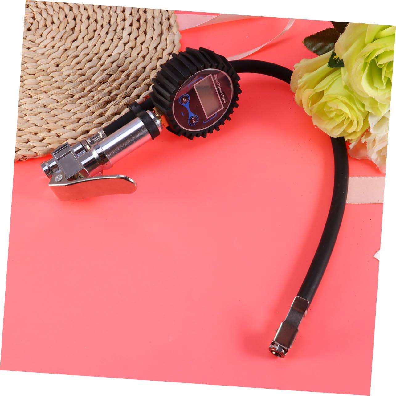 Digital Car Tire Air Pressure Gauge Inflator Tester with LCD Display