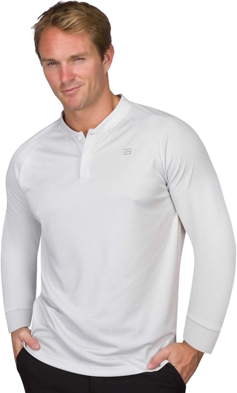 Long Sleeve Collarless Golf Shirts 